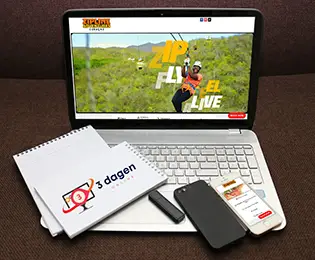 Bekijk website van zipline uit portfolio